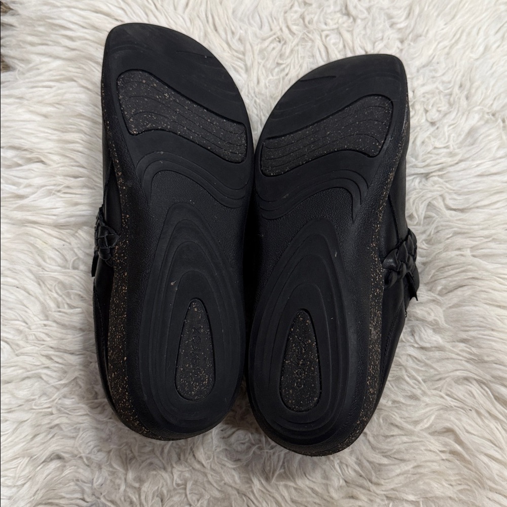 Aetrex‎ Black Leather Libby Comfort Clog Women’s Size 11 US 43 EU - Picture 5 of 10